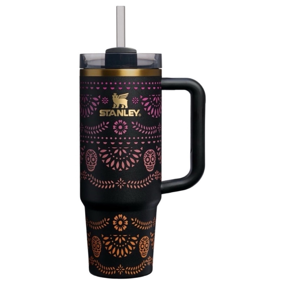 Stanley Midnight Catrina DÍA DE LOS MUERTOS Quencher H2.0 FlowState Tumbler 30oz